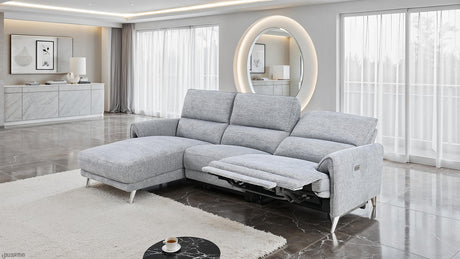 Brande Gray Power Sectional - Ornate Home