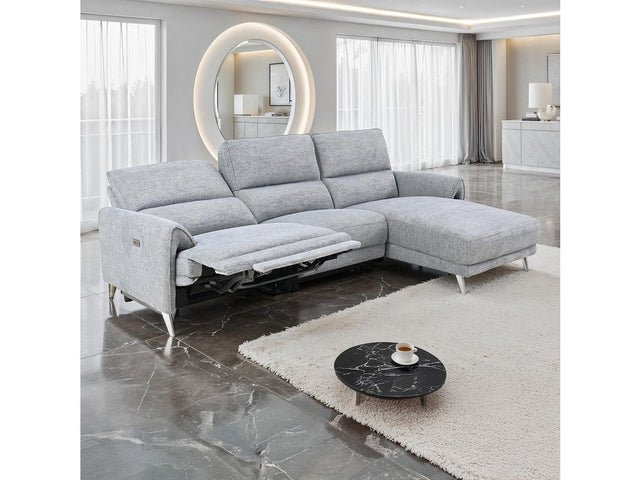 Brande Gray Power Sectional - Ornate Home