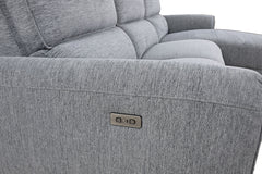 Brande Gray Power Sectional - Ornate Home