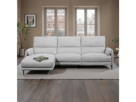 Brande Light Gray Power Sectional - Ornate Home