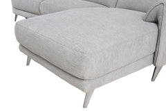 Brande Light Gray Power Sectional - Ornate Home
