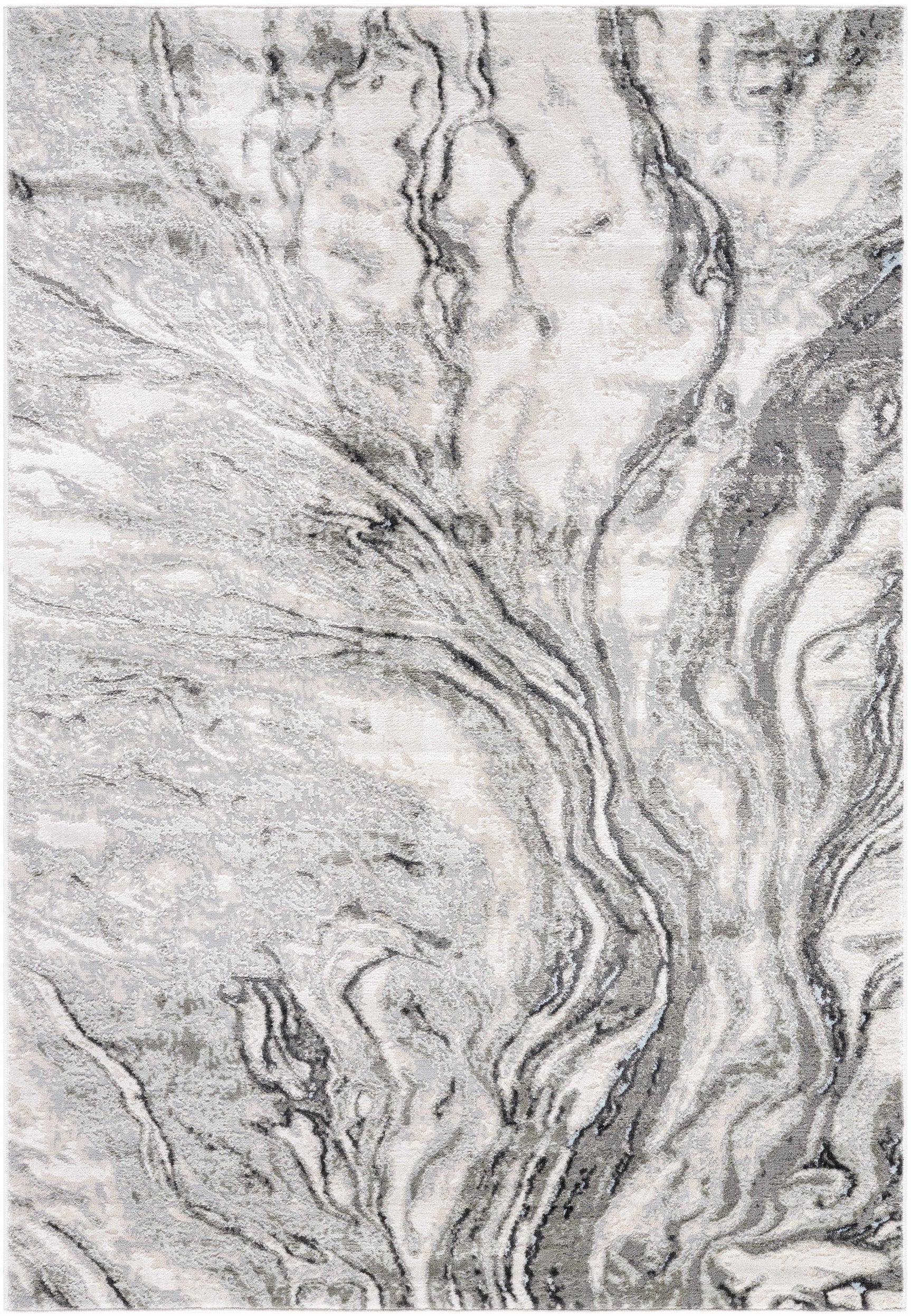 Brandi Gray Marble Area Rug - Ornate Home