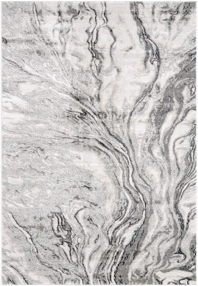 Brandi Gray Marble Area Rug - Ornate Home