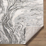 Brandi Gray Marble Area Rug - Ornate Home