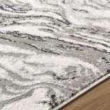 Brandi Gray Marble Area Rug - Ornate Home