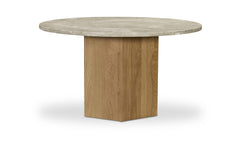 Brando Grey Marble Large Dining Table Silk - Ornate Home