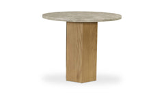 Brando Grey Marble Small Dining Table Silk - Ornate Home