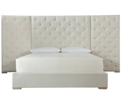Brando Quartz King Bed w/ Wall Panel - Ornate Home