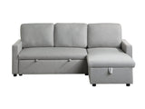 Brandolyn Gray 2-Piece Reversible Sectional Pull-Out Bed - Ornate Home