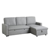 Brandolyn Gray 2-Piece Reversible Sectional Pull-Out Bed - Ornate Home