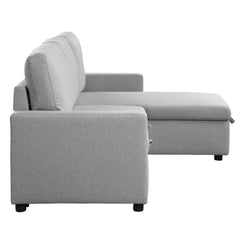 Brandolyn Gray 2-Piece Reversible Sectional Pull-Out Bed - Ornate Home