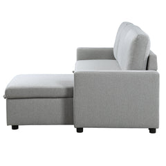 Brandolyn Gray 2-Piece Reversible Sectional Pull-Out Bed - Ornate Home