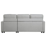 Brandolyn Gray 2-Piece Reversible Sectional Pull-Out Bed - Ornate Home