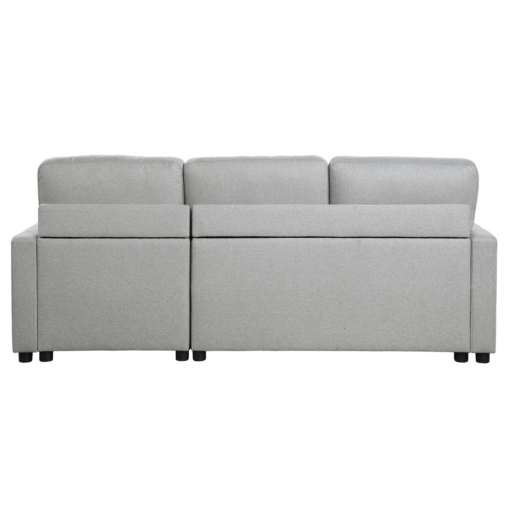 Brandolyn Gray 2-Piece Reversible Sectional Pull-Out Bed - Ornate Home