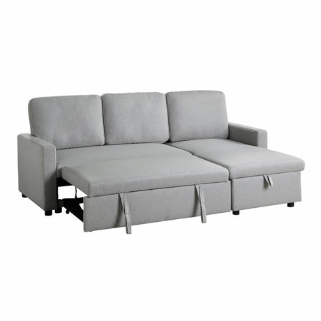 Brandolyn Gray 2-Piece Reversible Sectional Pull-Out Bed - Ornate Home