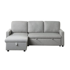 Brandolyn Gray 2-Piece Reversible Sectional Pull-Out Bed - Ornate Home