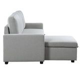 Brandolyn Gray 2-Piece Reversible Sectional Pull-Out Bed - Ornate Home