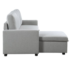 Brandolyn Gray 2-Piece Reversible Sectional Pull-Out Bed - Ornate Home