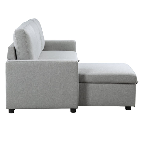 Brandolyn Gray 2-Piece Reversible Sectional Pull-Out Bed - Ornate Home