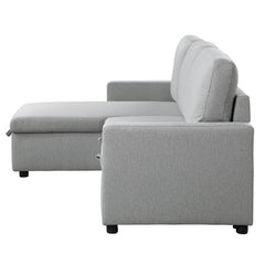 Brandolyn Gray 2-Piece Reversible Sectional Pull-Out Bed - Ornate Home