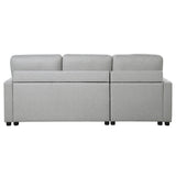 Brandolyn Gray 2-Piece Reversible Sectional Pull-Out Bed - Ornate Home