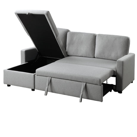Brandolyn Gray 2-Piece Reversible Sectional Pull-Out Bed - Ornate Home