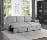 Brandolyn Gray 2-Piece Reversible Sectional Pull-Out Bed - Ornate Home