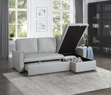 Brandolyn Gray 2-Piece Reversible Sectional Pull-Out Bed - Ornate Home