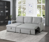 Brandolyn Gray 2-Piece Reversible Sectional Pull-Out Bed - Ornate Home