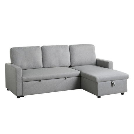 Brandolyn Gray 2-Piece Reversible Sectional Pull-Out Bed - Ornate Home