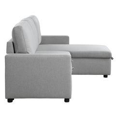 Brandolyn Gray 2-Piece Reversible Sectional Pull-Out Bed - Ornate Home