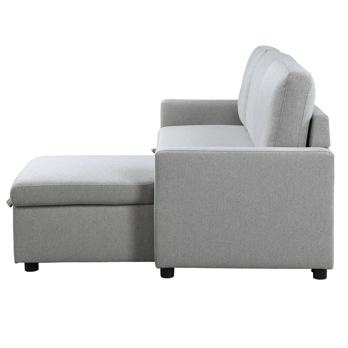 Brandolyn Gray 2-Piece Reversible Sectional Pull-Out Bed - Ornate Home