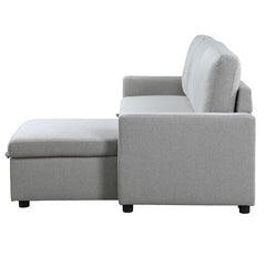 Brandolyn Gray 2-Piece Reversible Sectional Pull-Out Bed - Ornate Home