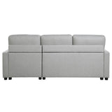 Brandolyn Gray 2-Piece Reversible Sectional Pull-Out Bed - Ornate Home