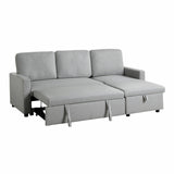 Brandolyn Gray 2-Piece Reversible Sectional Pull-Out Bed - Ornate Home