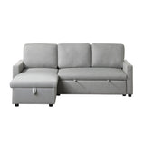 Brandolyn Gray 2-Piece Reversible Sectional Pull-Out Bed - Ornate Home