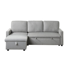 Brandolyn Gray 2-Piece Reversible Sectional Pull-Out Bed - Ornate Home