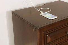 Brandt Brown Cherry 4 Pc. Queen Bedroom Set - Ornate Home