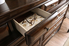 Brandt Brown Cherry 5 Pc. Queen Bedroom Set w/ Chest - Ornate Home