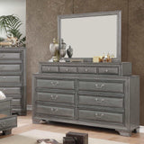 Brandt Gray Dresser & Mirror - Ornate Home