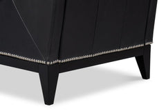 Brandy Black Accent Chair - Ornate Home