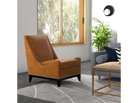 Brandy Brown Accent Chair - Ornate Home