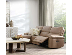Branford Brown Power Recliner Sectional w/LAF Chaise - Ornate Home