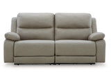 Brannigan Pebble 2-Piece Dual Power Reclining Modular Loveseat (Online Special Price) - Ornate Home