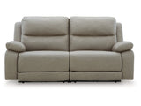 Brannigan Pebble 2-Piece Dual Power Reclining Modular Loveseat - Ornate Home