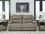 Brannigan Pebble 2-Piece Dual Power Reclining Modular Loveseat - Ornate Home