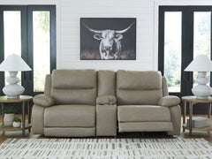 Brannigan Pebble 3-Piece Dual Power Reclining Modular Loveseat with Console - Ornate Home