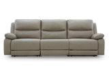 Brannigan Pebble-3-Piece Dual Power Reclining Modular Sectional (Online Special Price) - Ornate Home