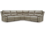 Brannigan Pebble 5-Piece Dual Power Reclining Modular Sectional (Online Special Price) - Ornate Home