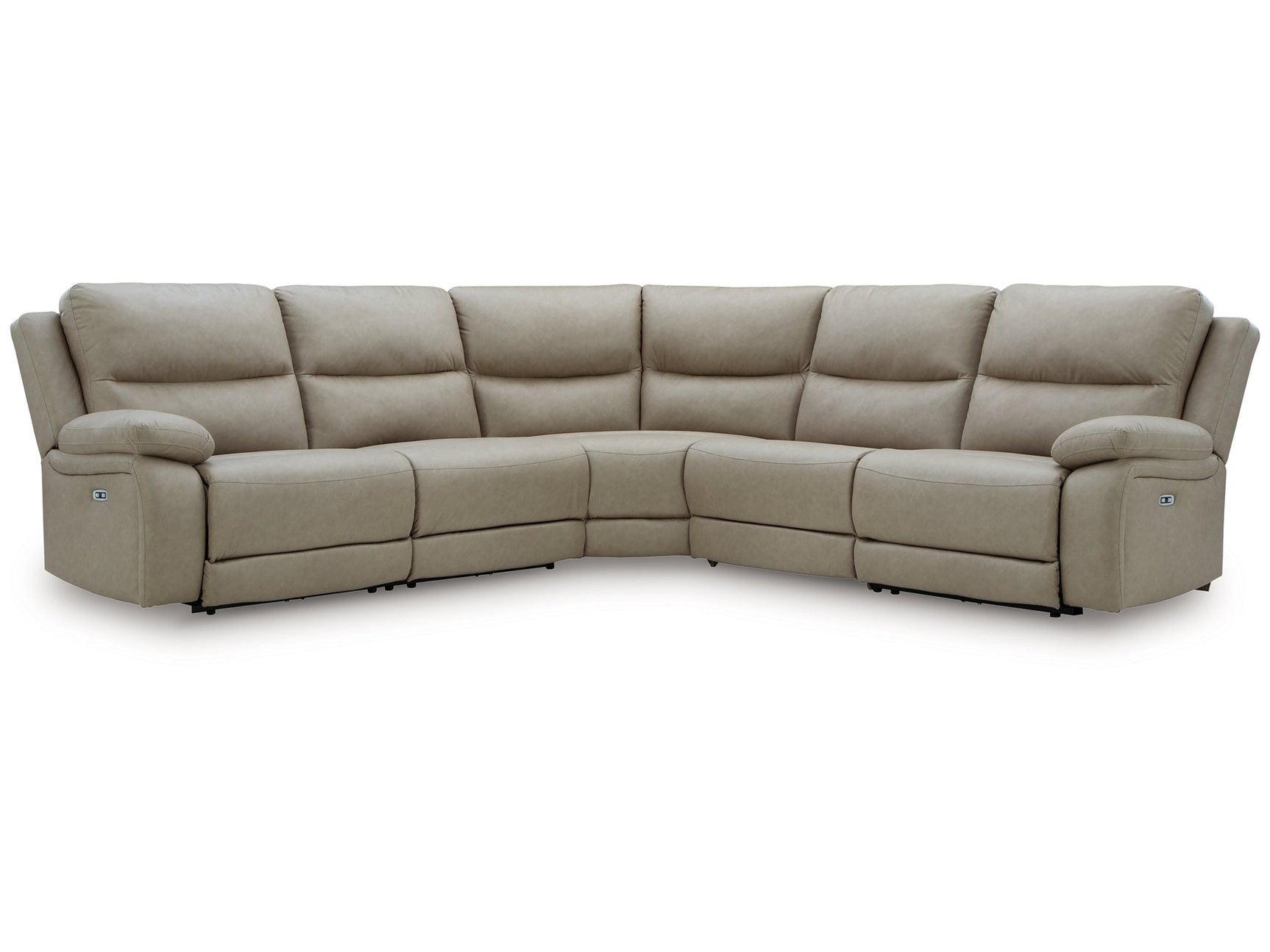 Brannigan Pebble 5-Piece Dual Power Reclining Modular Sectional (Online Special Price) - Ornate Home